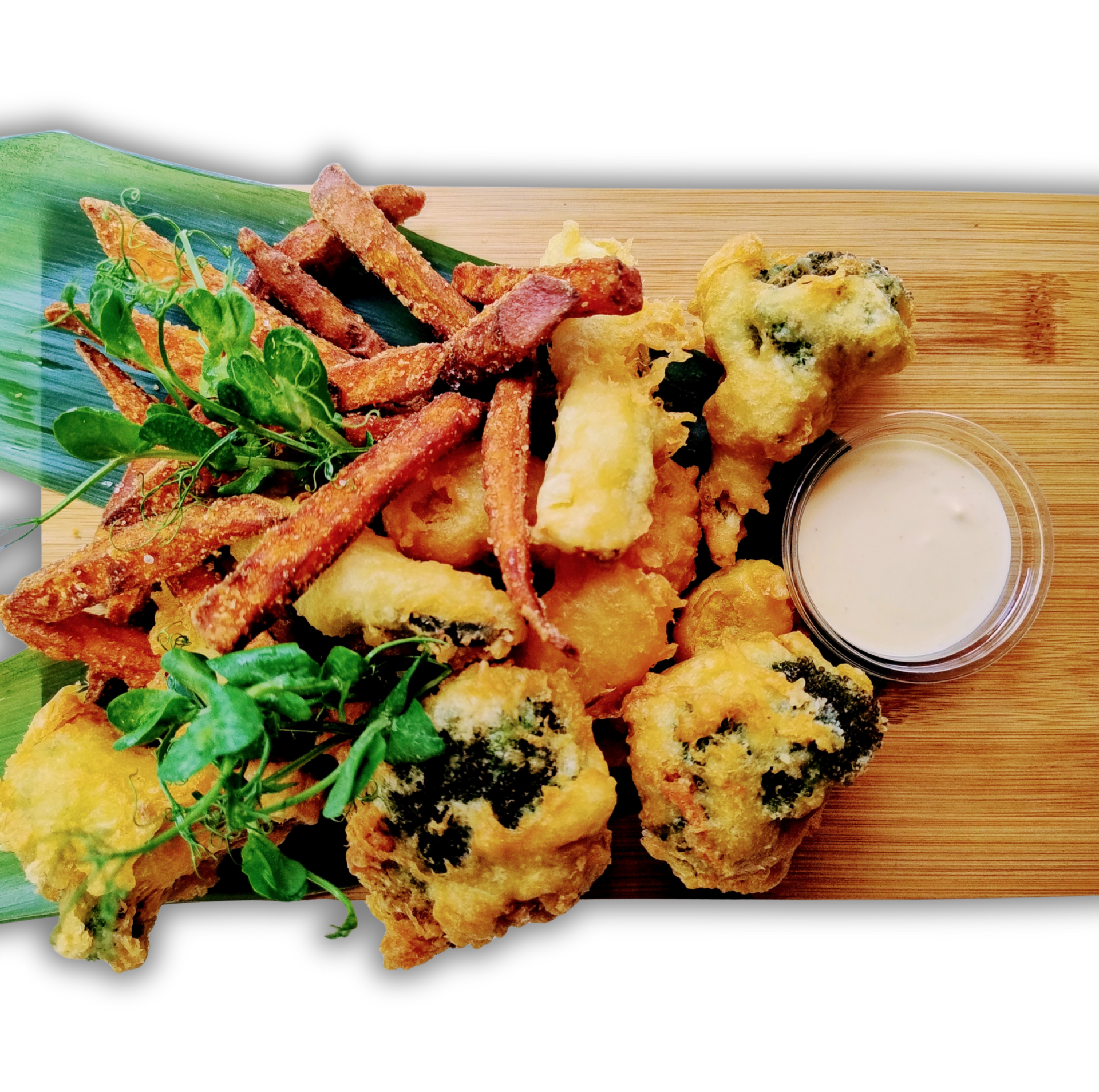 Warzywa w tempurze z dwoma sosami do wyb