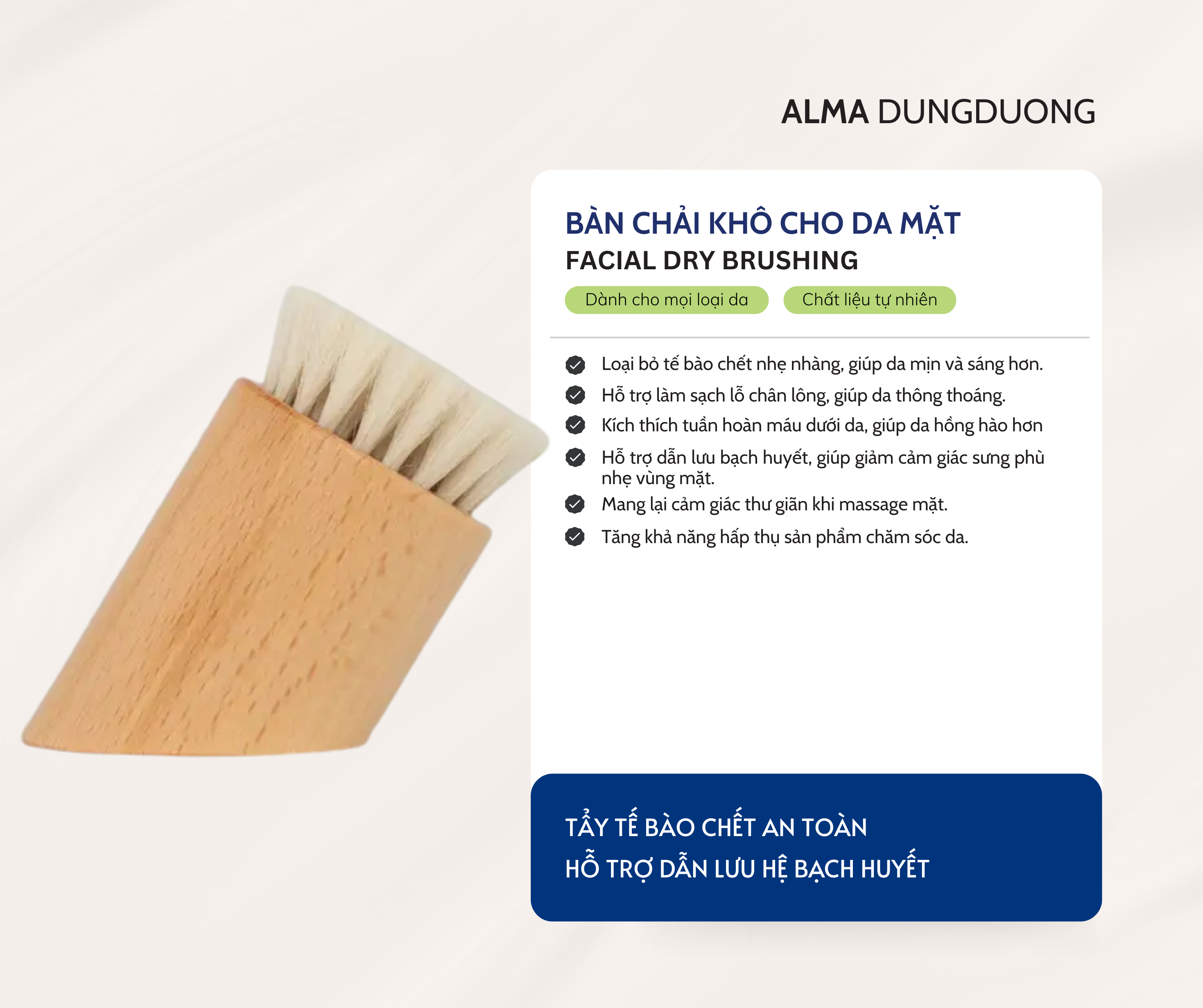 Chải khô mặt