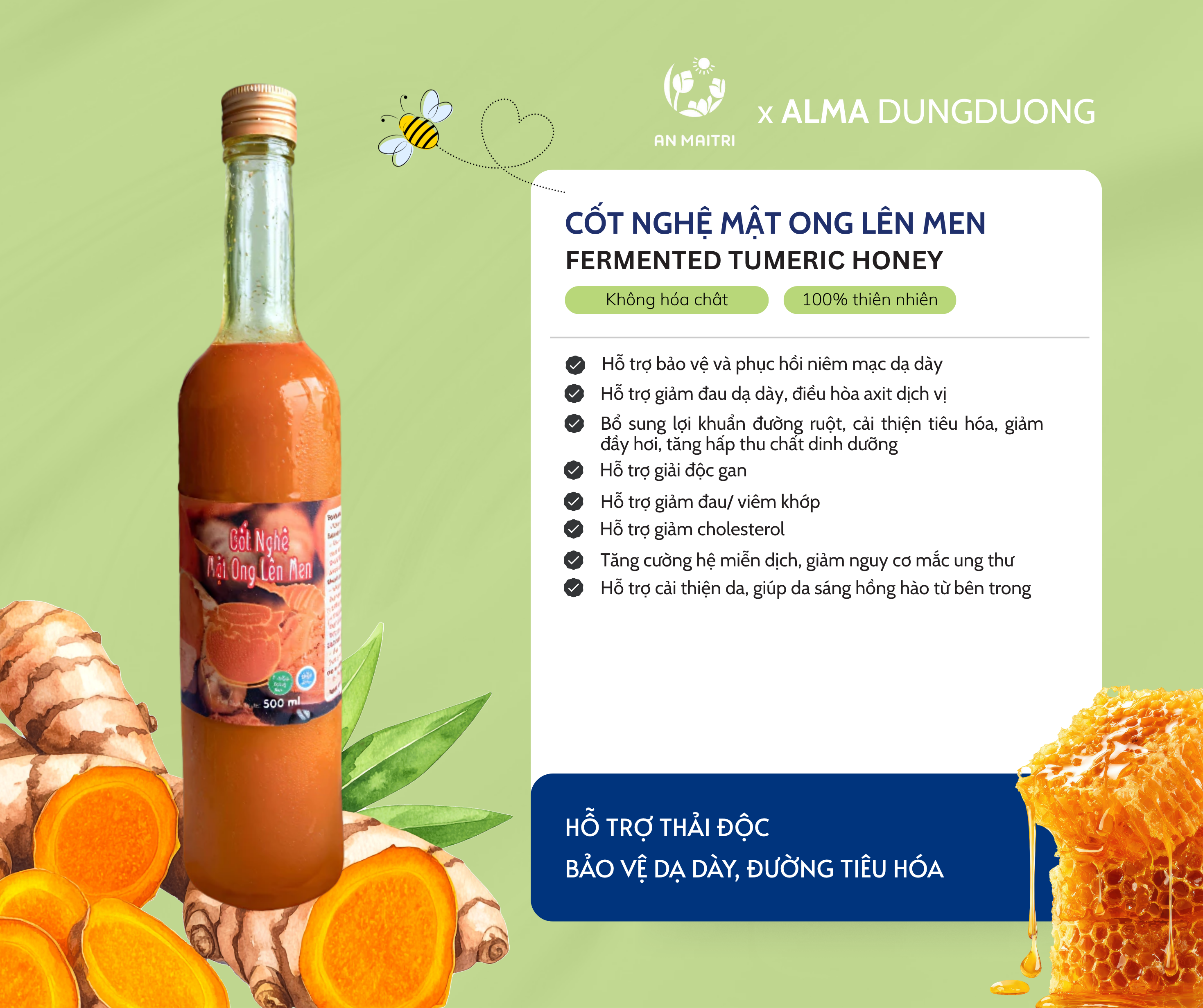 Cốt nghệ Mật Ong lên men
