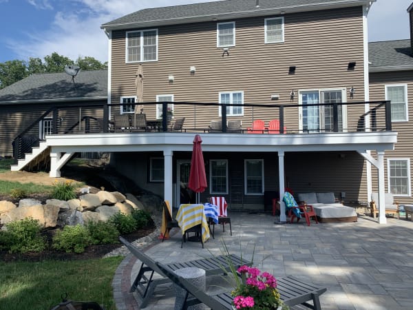 Deck with Wire Rails