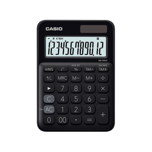 Casio MS-20UC калькуляторы, қара