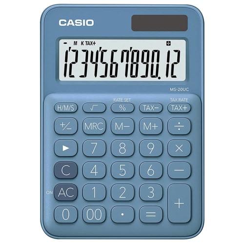 Casio MS-20UC калькуляторы, көк