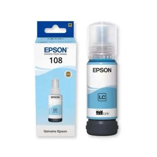 Epson 108 ашық көгілдір сиясы, 70 мл