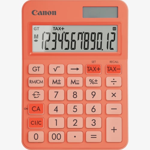 Canon LS-125KB калькуляторы, қызғылт сары