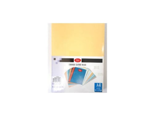iBind WP-18 картон мұқабасы A4, былғары фактуралы, сары, 230 г/м²