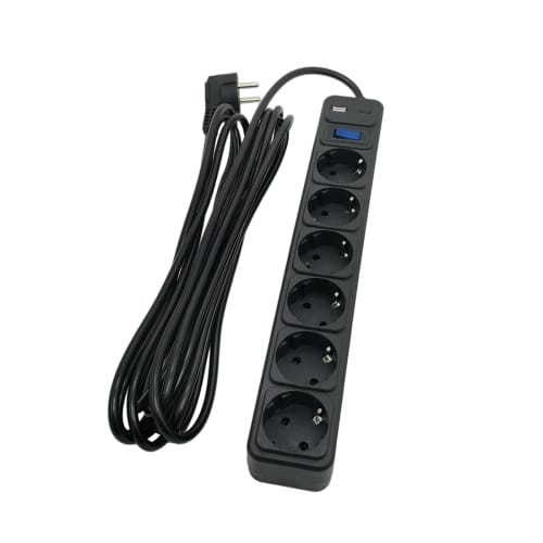 SVC ZC6S-30M-USB/Type-C желілік сүзгісі, 6 розетка, 3 м