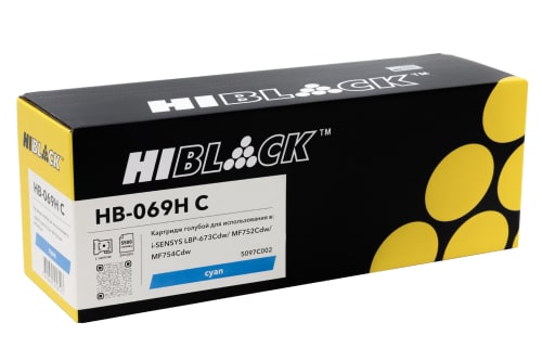 Картридж Hi-Black HB-069H C, голубой