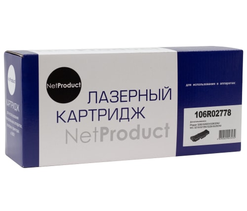 Картридж NetProduct 106R02778, чёрный