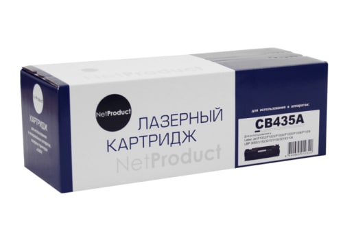 Картридж NetProduct CB435A, чёрный