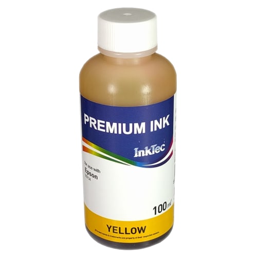 Чернила InkTec E0017-100MY, жёлтые, 100 мл, для Epson L800/L1800