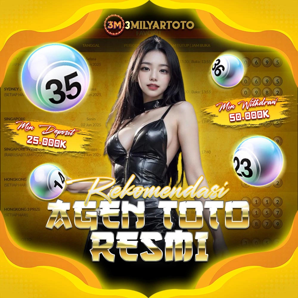 3MILYARTOTO Agen Toto Resmi Terbesar Berlisensi Resmi
