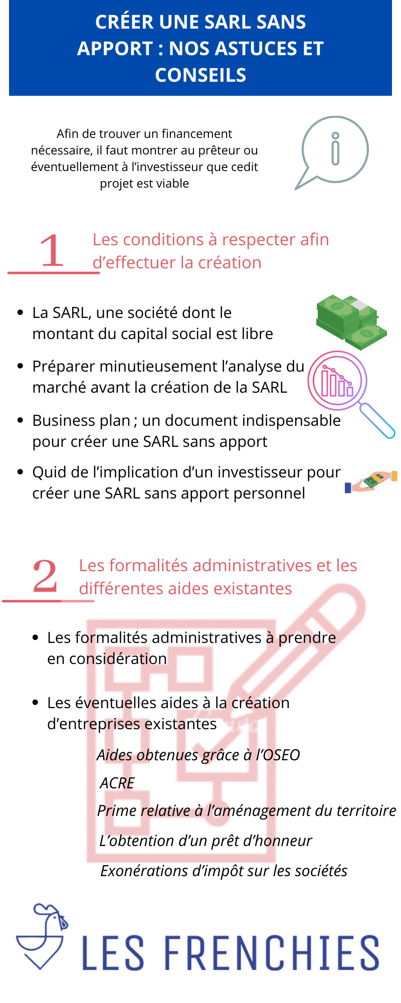 Créer une SARL sans apport : nos astuces et conseils