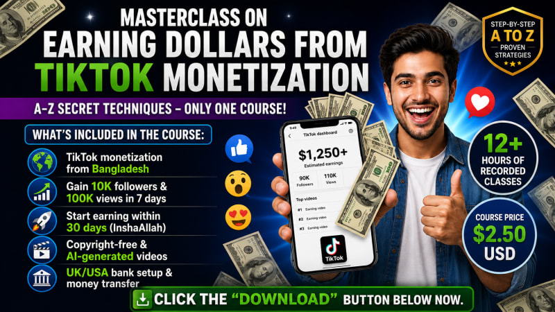 TikTok Dollar Mastery Course