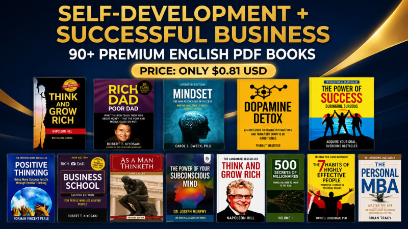 Get 70+ Premium Self-Development & Business Success eBooks for Just 0.81$!
