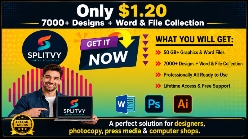 Design & Word File Collection 7000+ Complete Package for Only $1.20