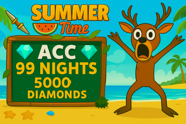 99 NIGHTS IN THE FOREST💎5000 Diamonds💎