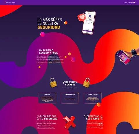 Captura de pantalla del proyecto Superdigital Landing Page