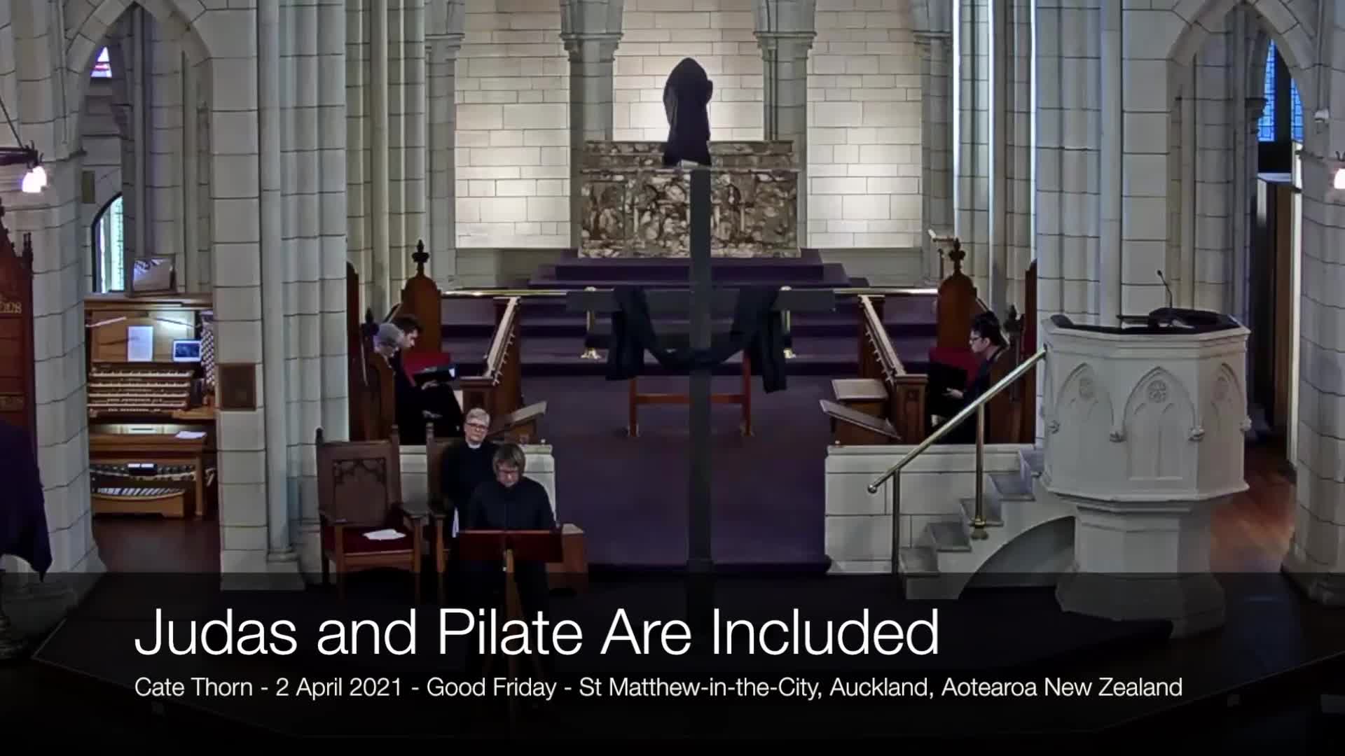 Judas and Pilate are included