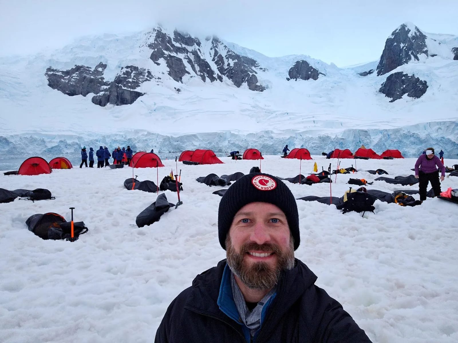 Overnight camping in Antarctica on a small island
