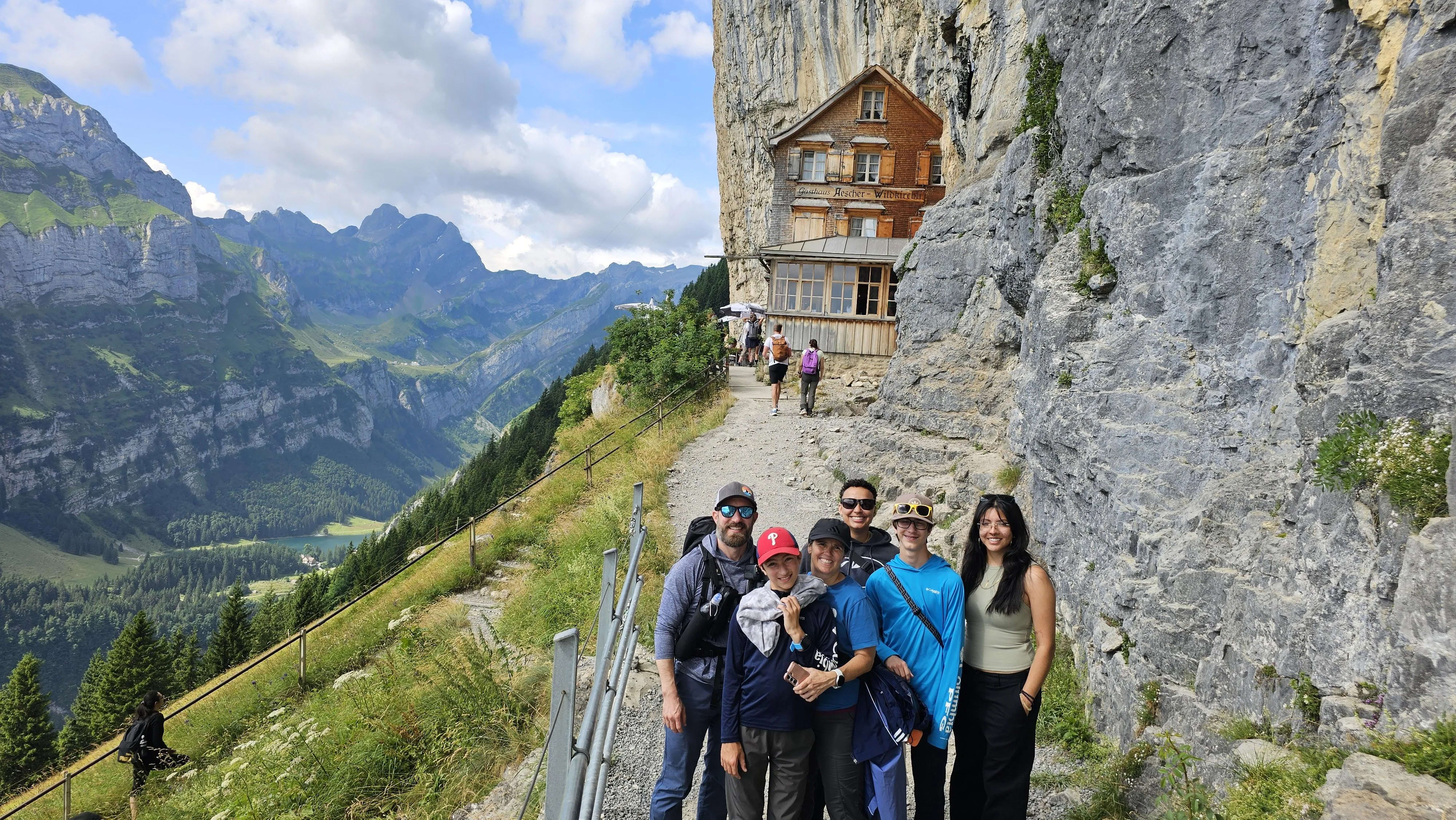 Mountain views from Ebenalp over the Appenzell valley
