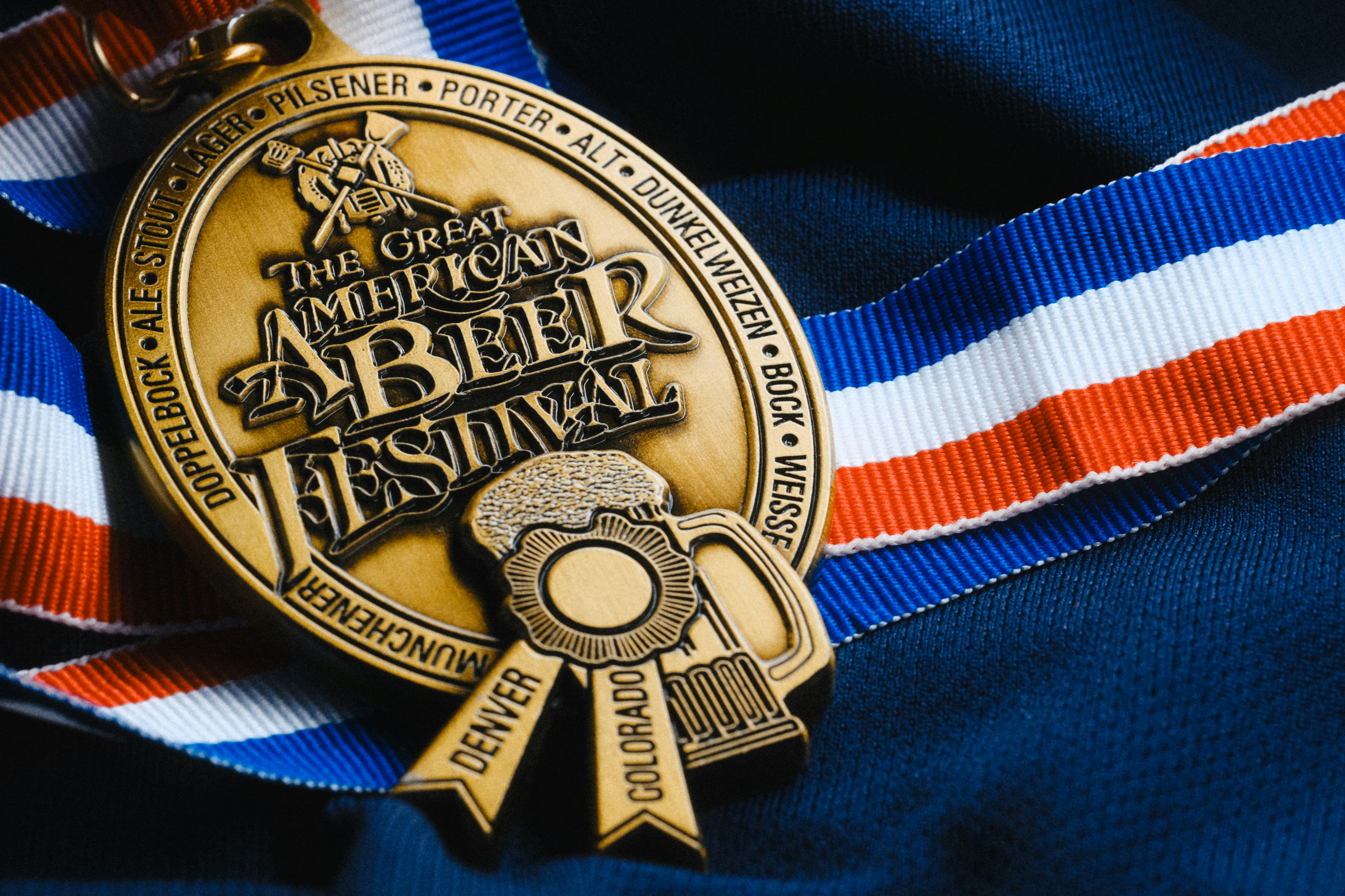 A medal from the Great American Beer Festival in Denver, Colorado
