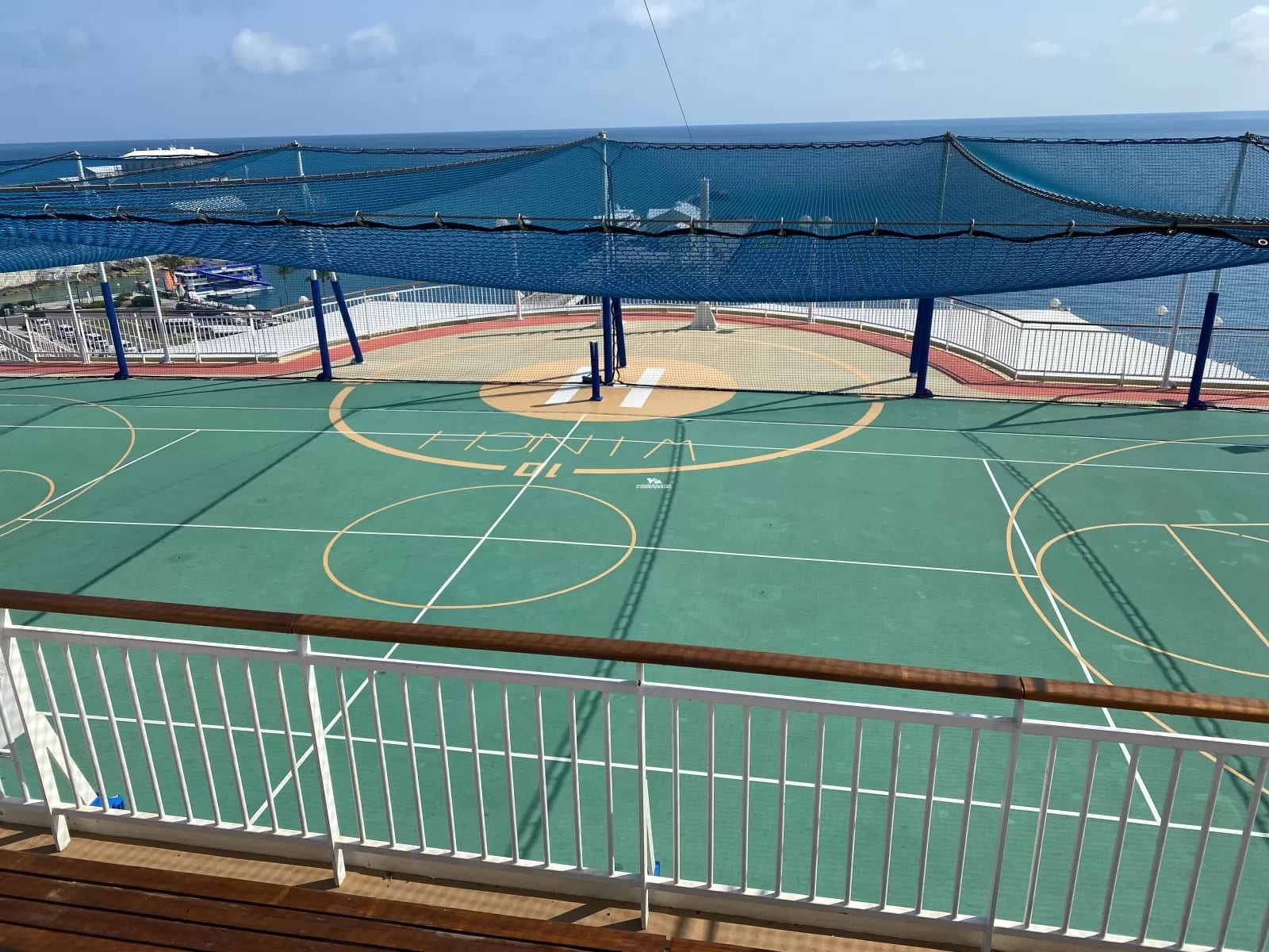 Sports court on the Norwegian Pearl