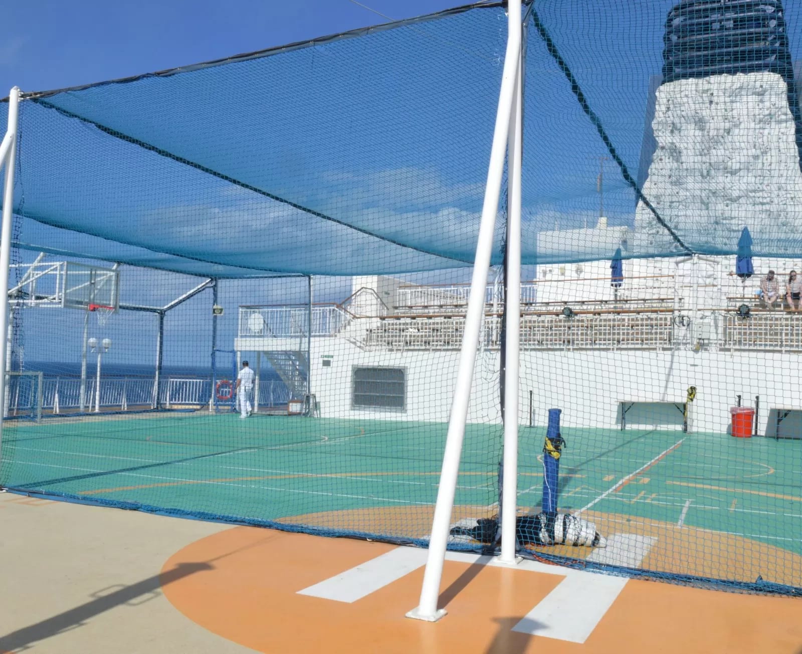 Futsal on the Norwegian Pearl sports court