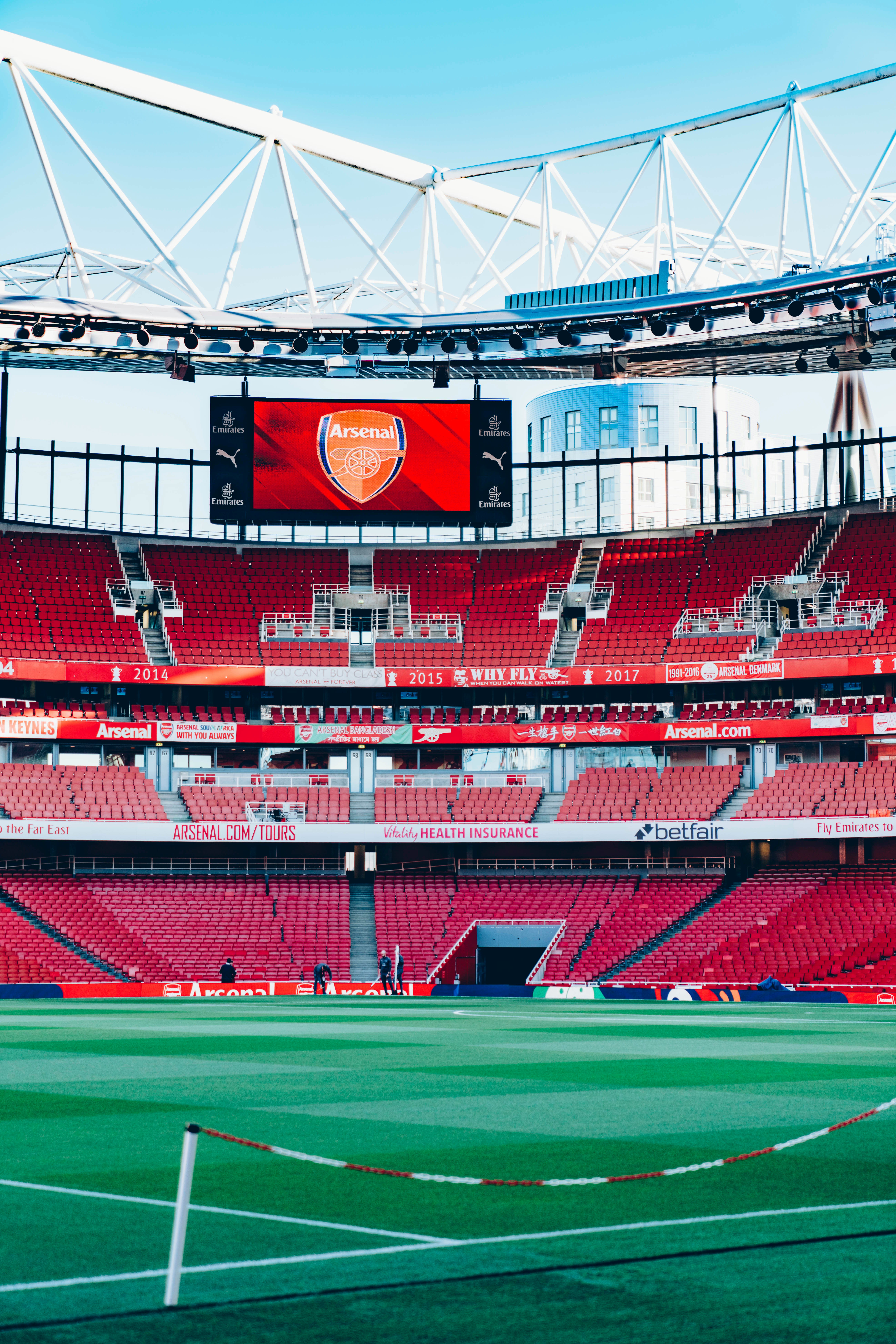 Inside the Emirates Stadium, Arsenal's home ground in London