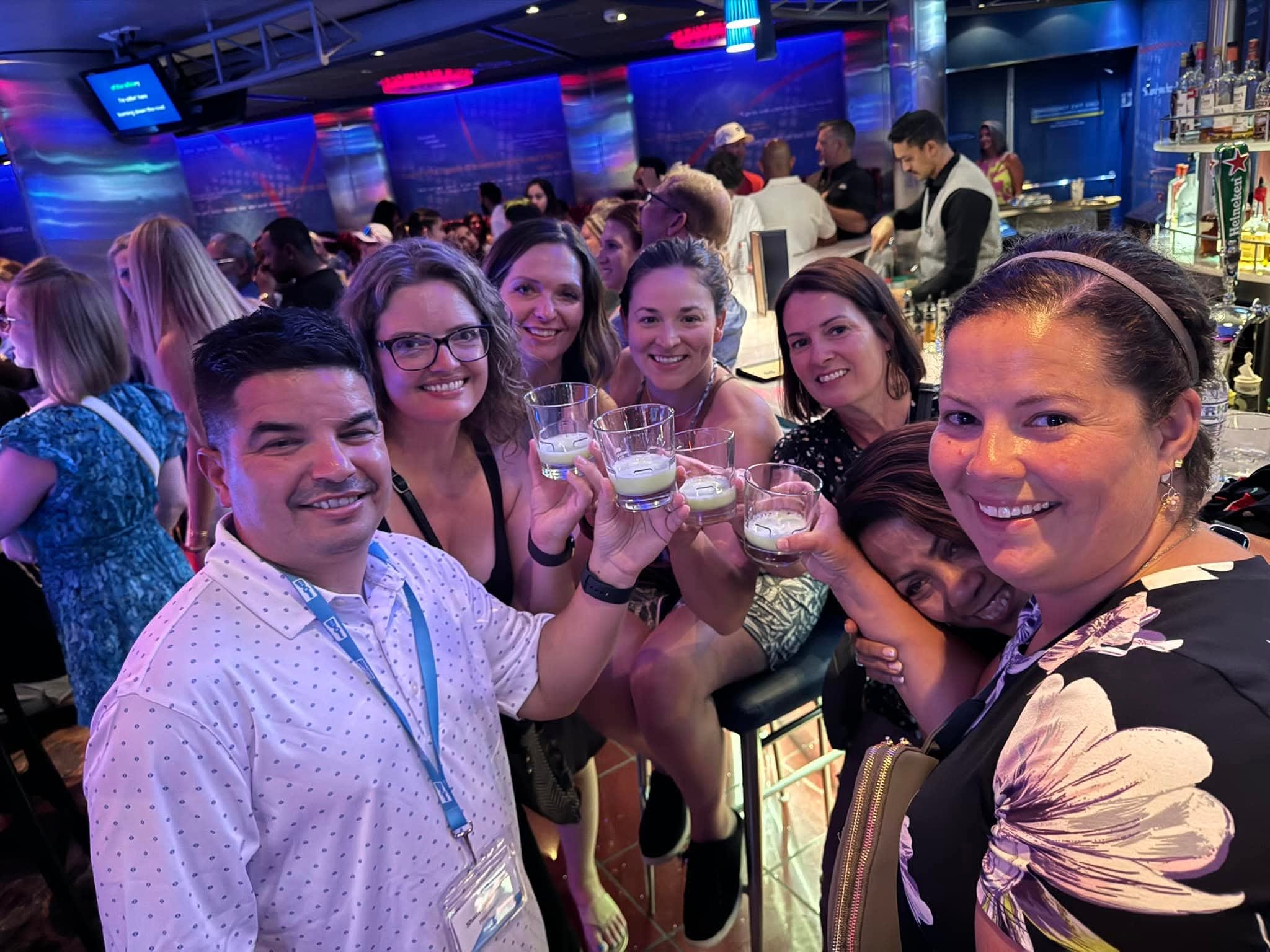 Happy hour on the ship