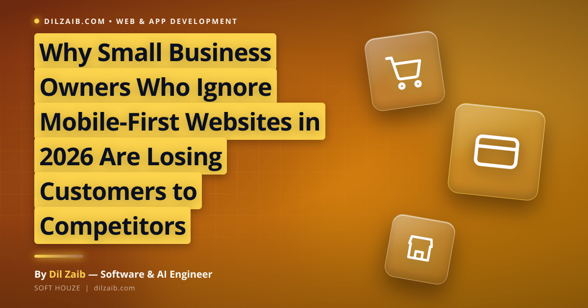 Why Small Business Owners Who Ignore Mobile-First Websites in 2026 Are Losing Customers to Competitors