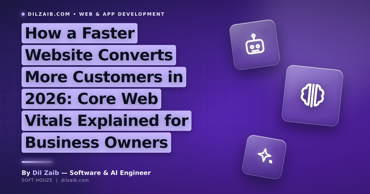 How a Faster Website Converts More Customers in 2026: Core Web Vitals Explained for Business Owners