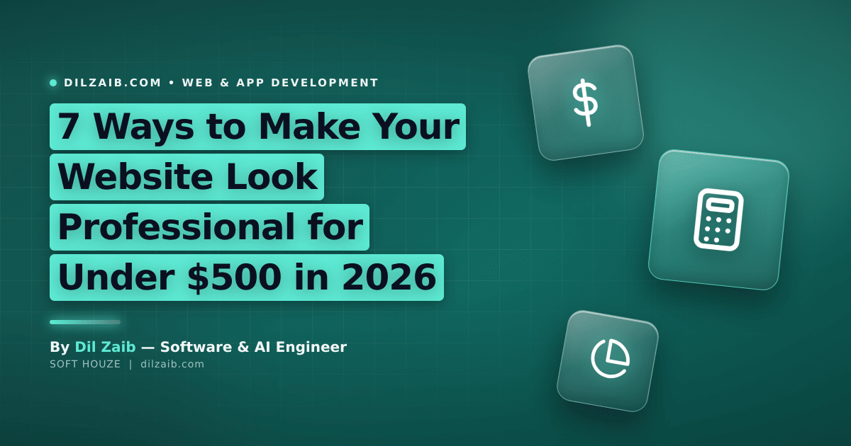 7 Ways to Make Your Website Look Professional for Under $500 in 2026