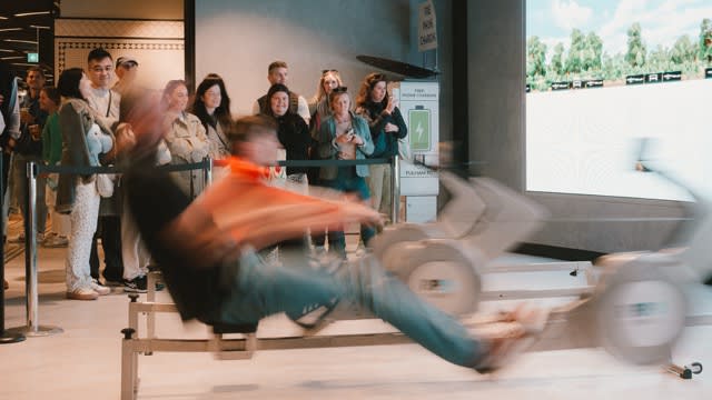 Live race action at The Boat Race activation