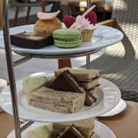 Sandwiches and cakes