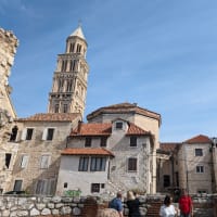 Cathedral tower, Diocletian's mausoleum and some houses