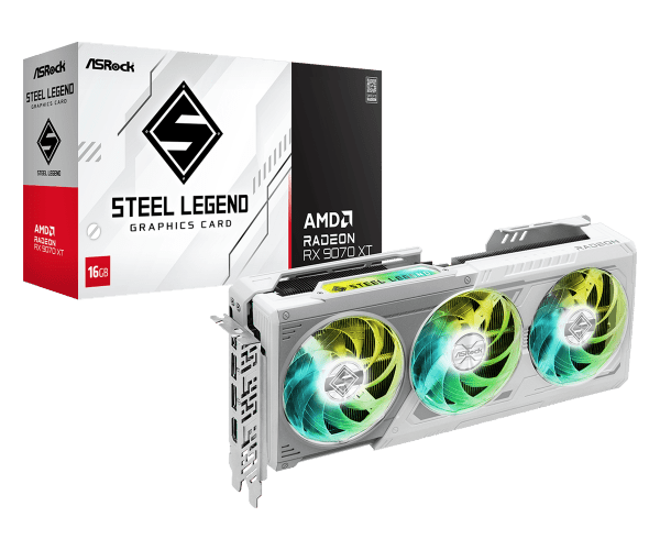 ASRock Radeon RX 9070 XT Steel Legend