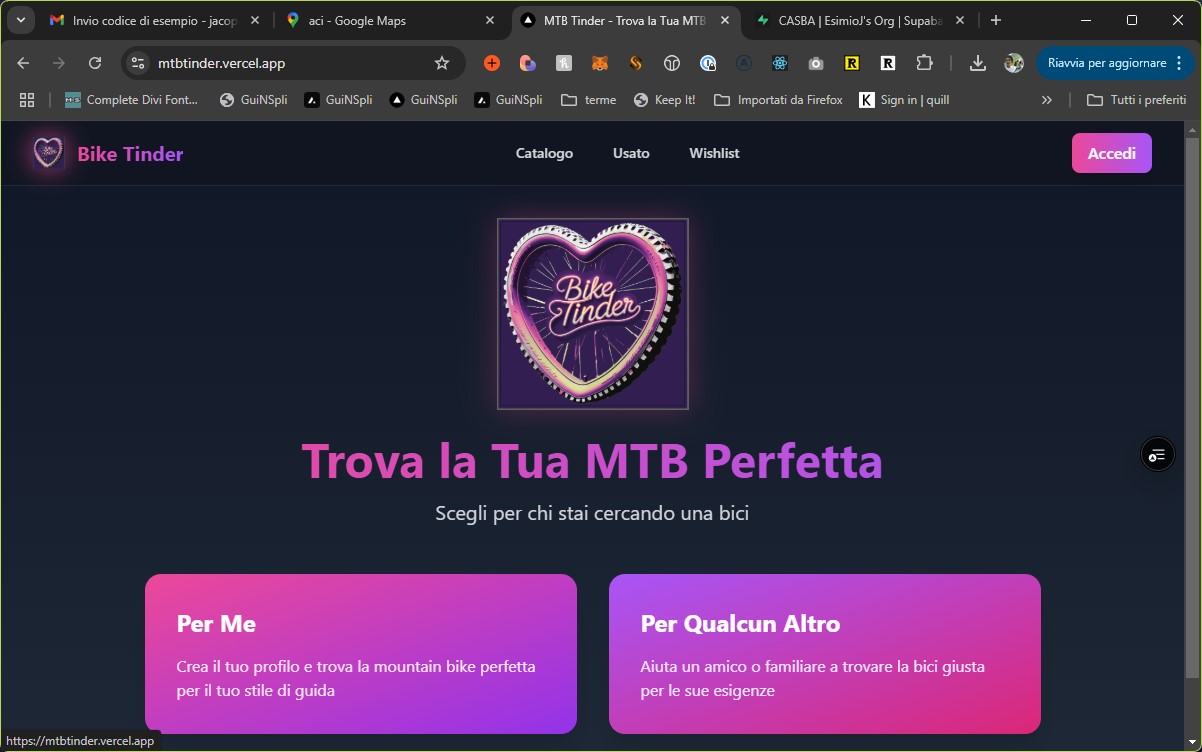 Screenshot di MTB Tinder