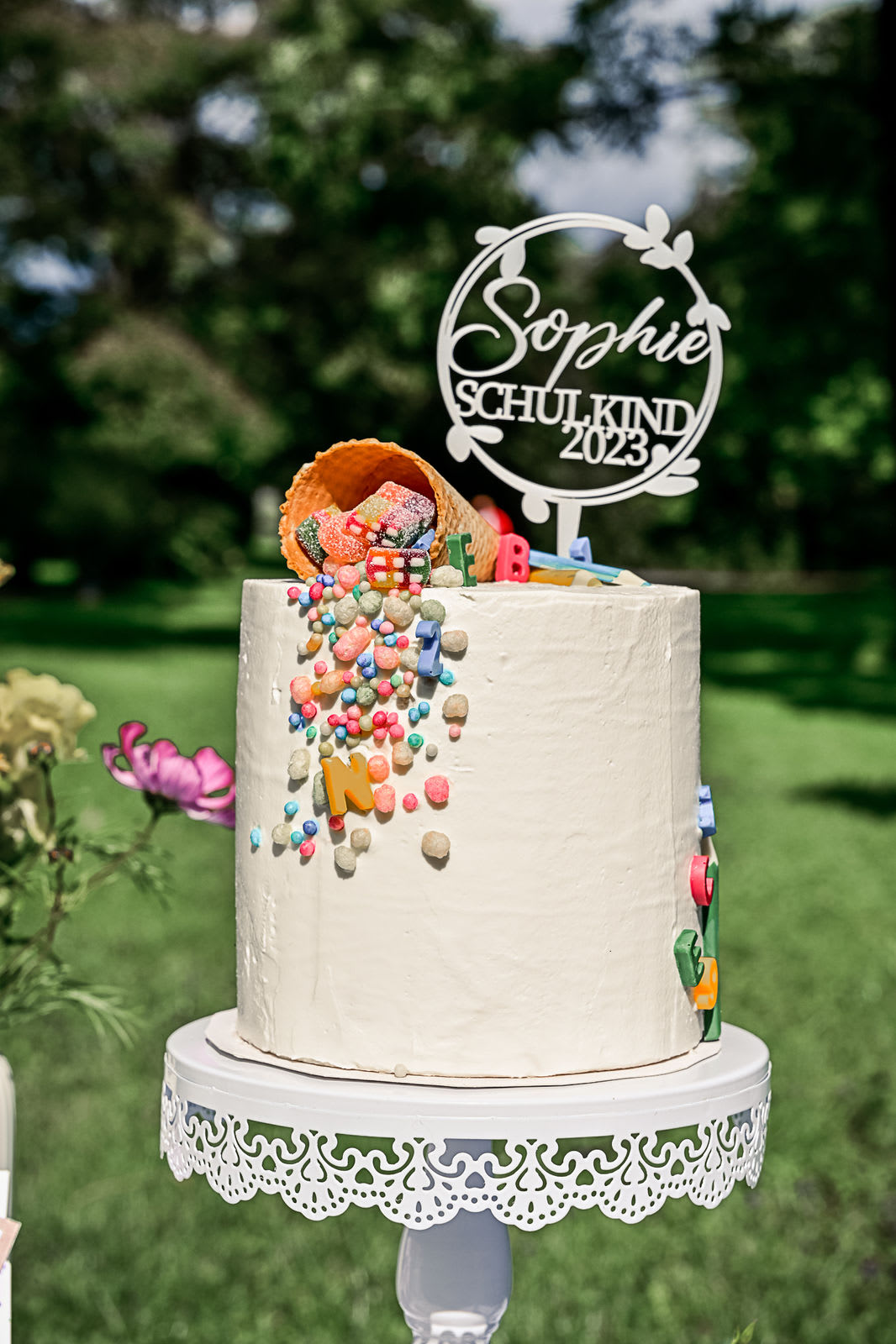 Caketopper Schulkind 2023 auf Torte