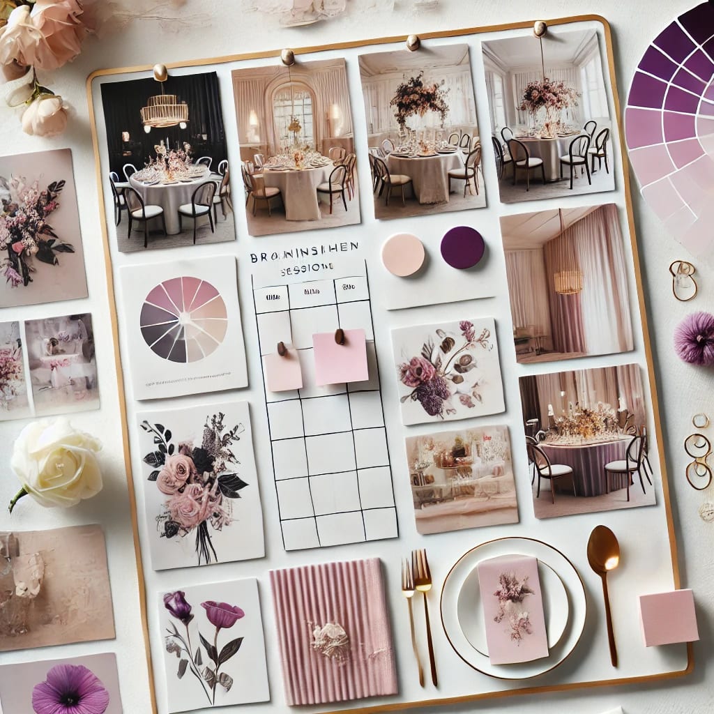 Moodboard Event Brainstorming Übersicht