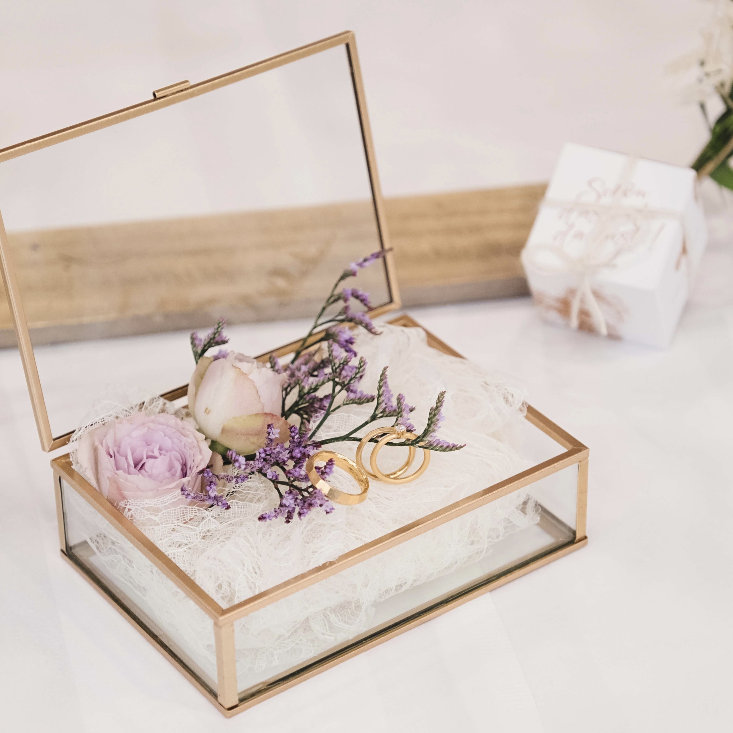 Ringschale Dekoriert Trauringe