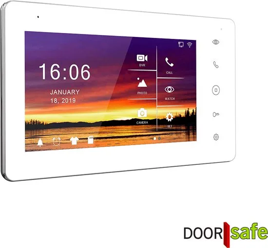 Doorsafe 7566 PRO - Professionele internet video deurbel met camera - FHD 2MP - 2 x 7" touchscherm - afbeelding 3