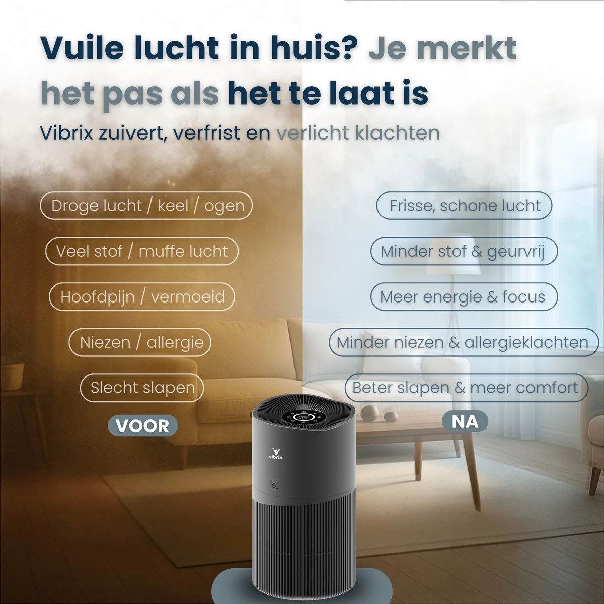 Vibrix PureFlow70 Pro Luchtreiniger - afbeelding 2