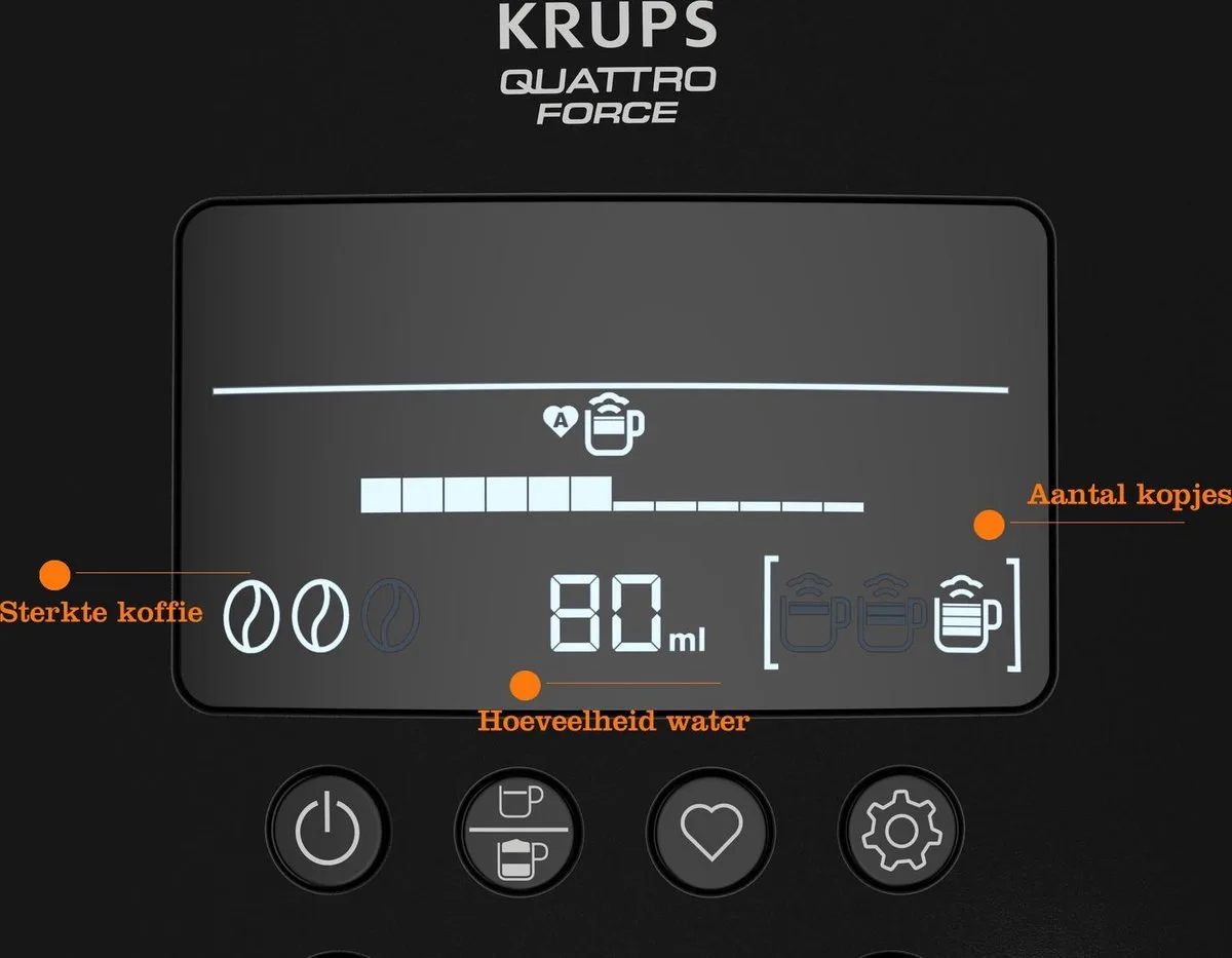 Krups Arabica Latte EA819E - Volautomatische Espressomachine - afbeelding 3