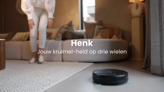 CleanWise Henk – Robotstofzuiger met dweilfunctie en laadstation – 4500 Pa zuigkracht, 5 schoonmaakmodi, app- en spraakbediening, ideaal voor huisdieren, harde vloeren & tapijt - afbeelding 2