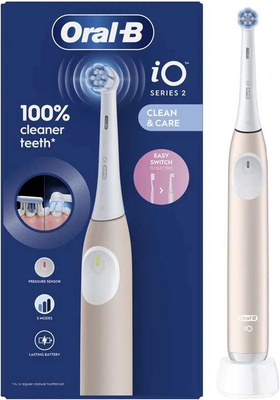 Oral-B iO2 Elektrische Tandenborstel - Calm Pink - 1 stuk - afbeelding 3