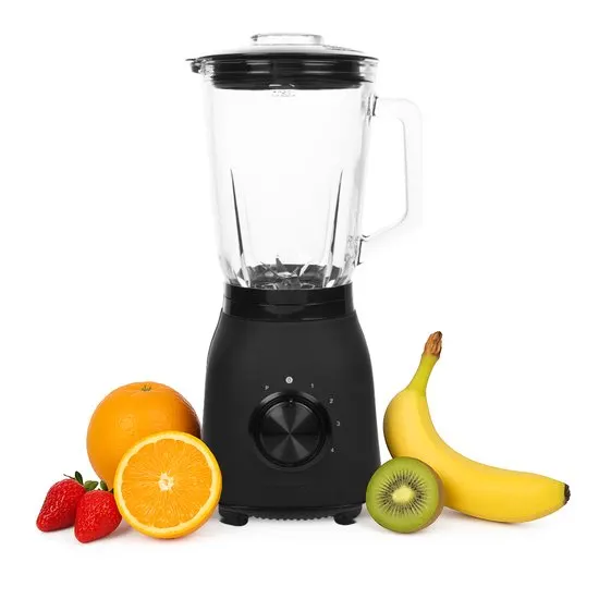 Princess 212092 Black Steel Blender 1000 - 4 Snelheden – Krachtig 1000W - 1.5 L - Glaskan - afbeelding 2