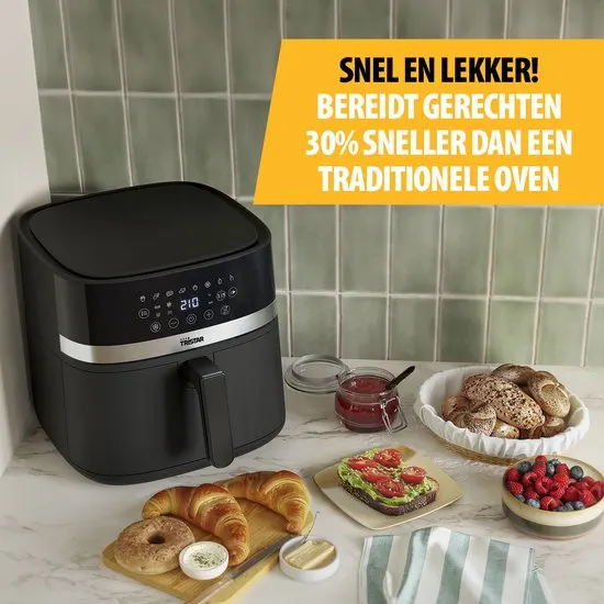Tristar Airfryer FR-9418 - 8L - Grote Capaciteit XXL - PFAS Vrij - 7 programma's - Warmhoudfunctie - 2000 Watt - afbeelding 3