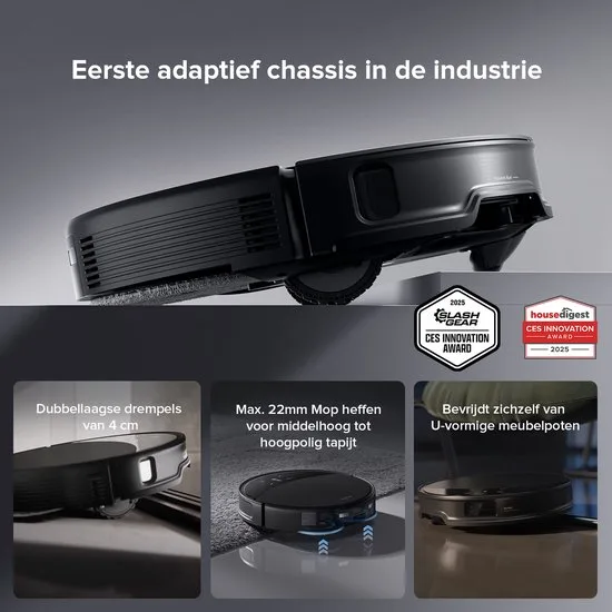 Roborock Saros 10R – Robotstofzuiger Met Dweilfunctie– 22000Pa–7,98 cm Ultraslank Ontwerp–Vuildetectiesysteem–80℃ Warmwatermopwas–Zelfreinigend Station & Anti-Klit Borstels – Slimme spraakassistent– S8 maxv ultra Upgrade - afbeelding 3