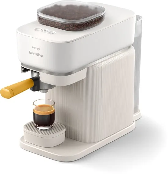 Philips Baristina + Melkopschuimer Bundel - BAR303/00 - Espressomachine - Pistonmachine - Wit - afbeelding 3