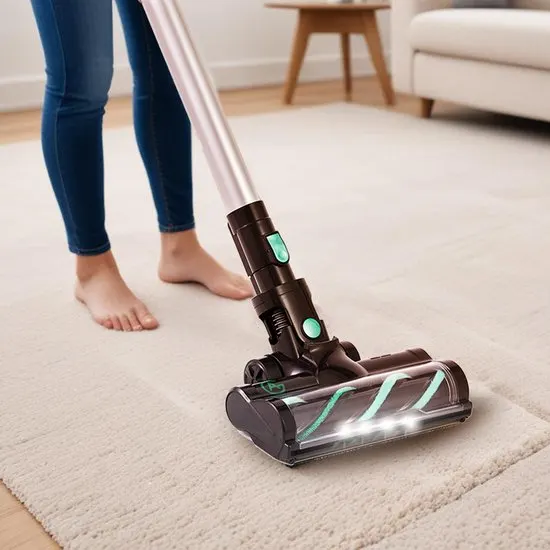 AG4100 Steelstofzuiger Draadloos - Stofzuiger Zonder Zak - Velvet Green - Geschikt voor Dierenharen - Krachtig - Kruimeldief - Draadloze Stofzuigers - Steelstofzuigers - Kruimelzuiger - Compact & Licht - afbeelding 4